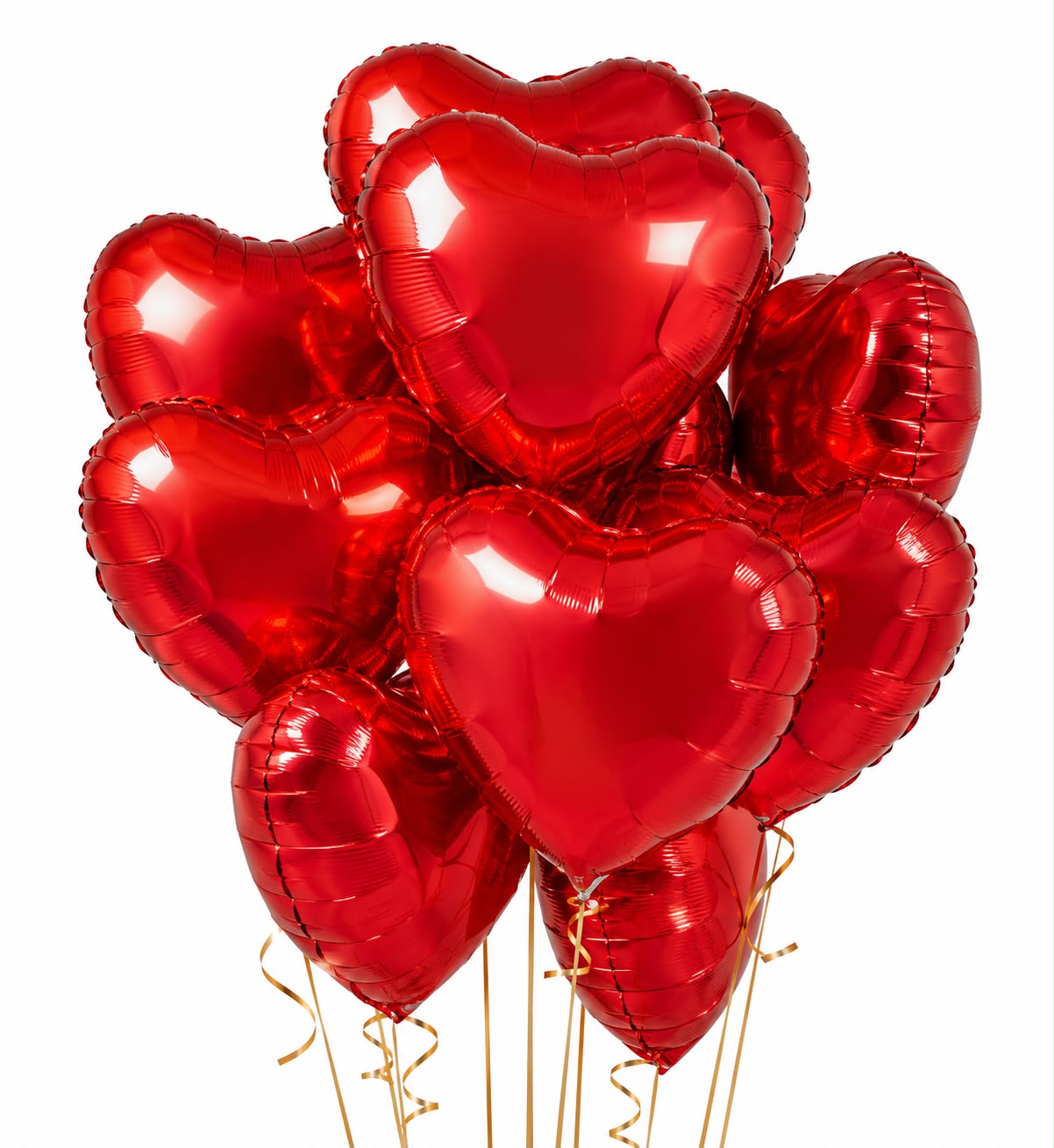 Heart-Shaped Foil Balloon - Single Piece