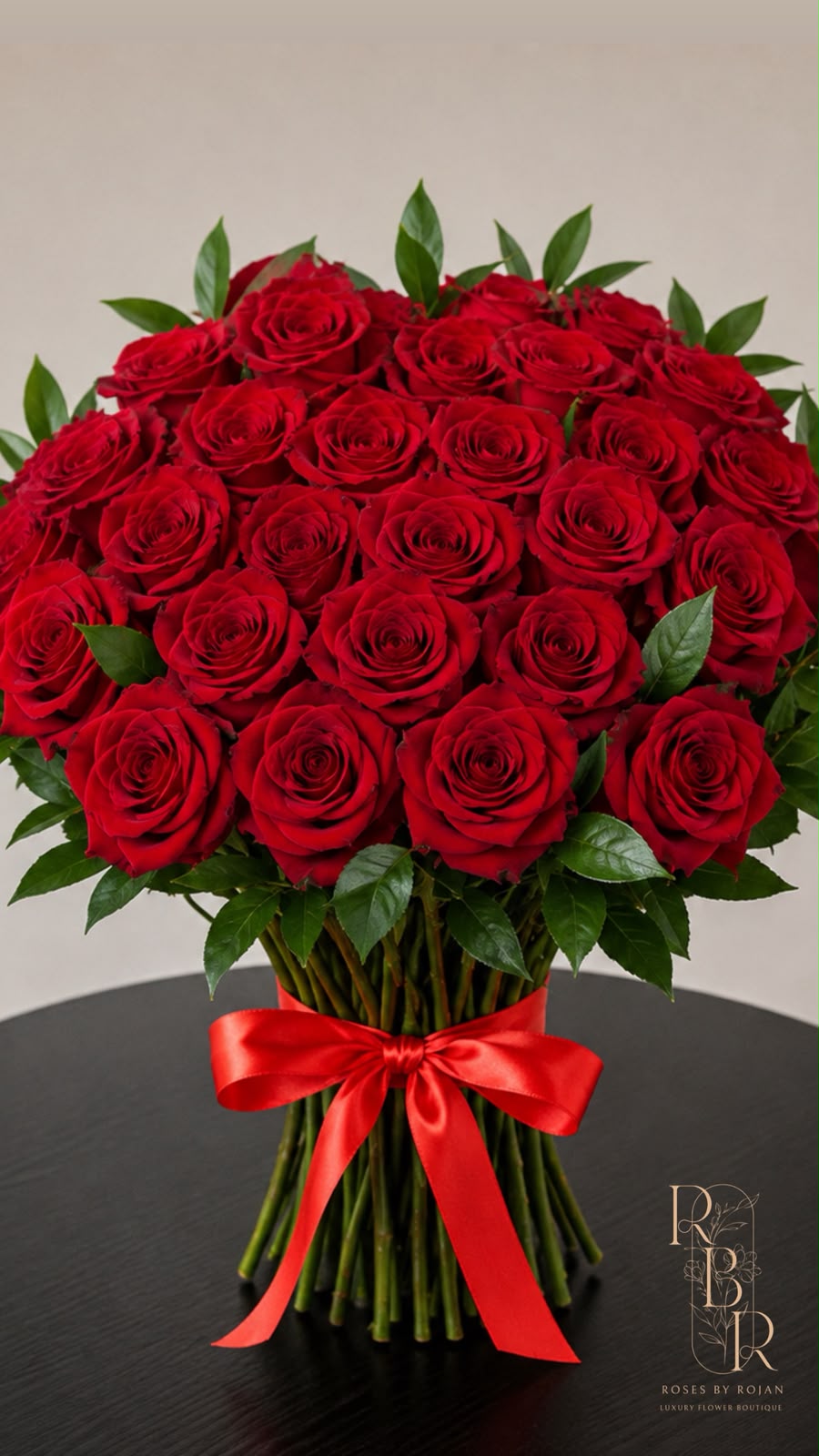 Heart Romance: red rose in a bouquet (view 2)