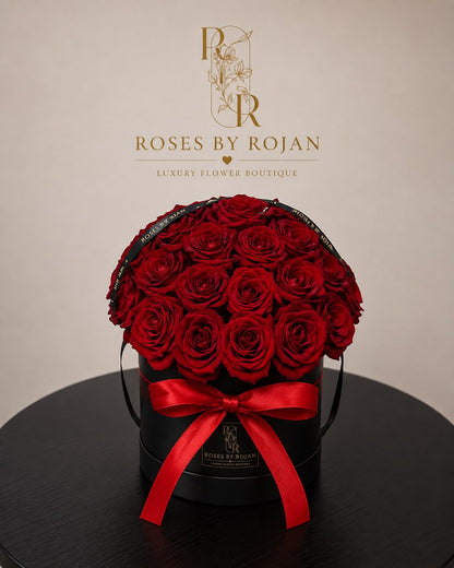 Circle of Love: red rose in a gift box