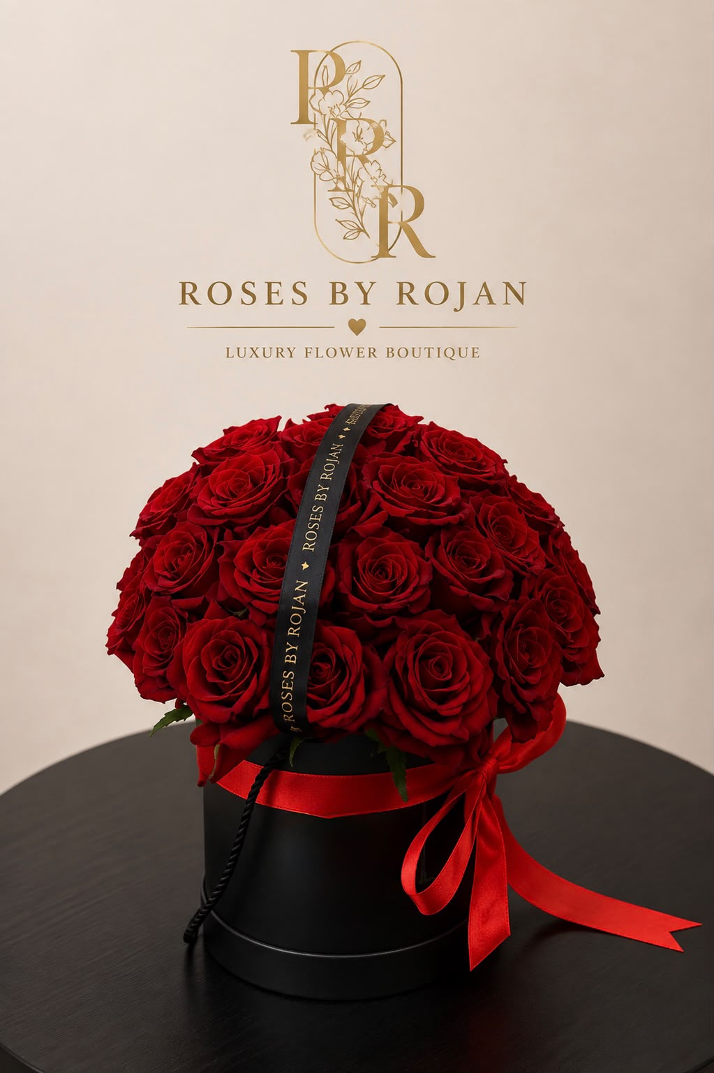 Circle of Love: red rose in a gift box (view 2)
