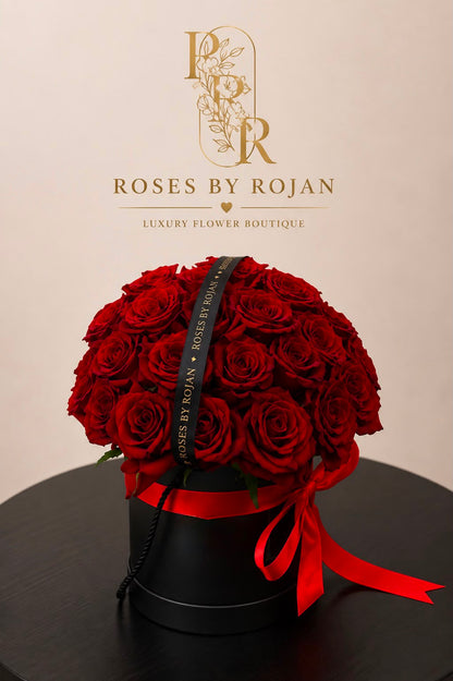 Circle of Love: red rose in a gift box (view 2)