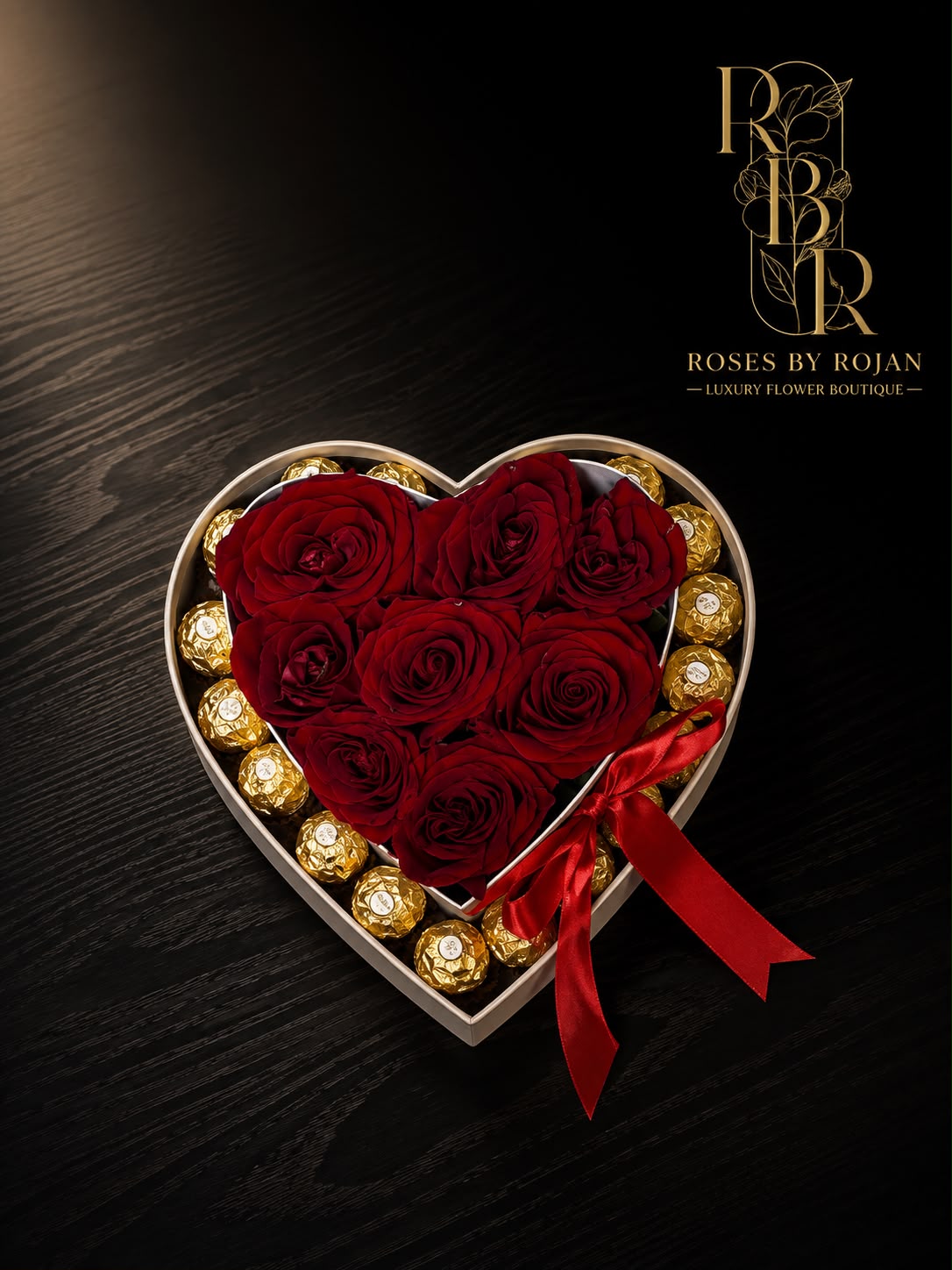 Heart Indulgence: red rose in a gift box