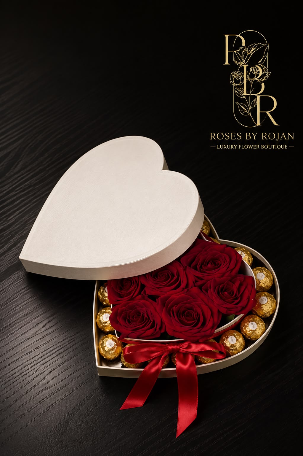 Heart Indulgence: red rose in a gift box (view 2)